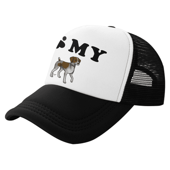 Youth Big Kid Trucker Hat I Love My German Shorthaired Pointer Dog