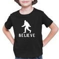 thumbnail image 1 of Youth Bigfoot Believe Sasquatch Squatch T-Shirt, 1 of 1