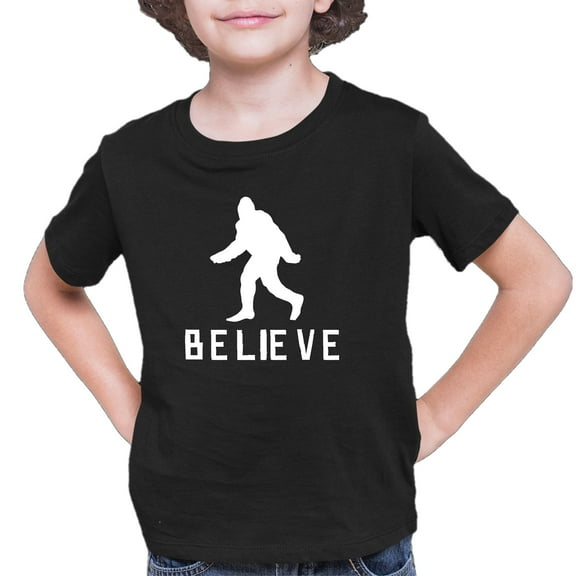 Youth Bigfoot Believe Sasquatch Squatch T-Shirt