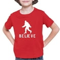 thumbnail image 1 of Youth Bigfoot Believe Sasquatch Squatch T-Shirt, 1 of 1