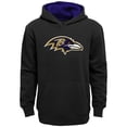 thumbnail image 1 of Youth Black Baltimore Ravens Prime Pullover Hoodie, 1 of 1