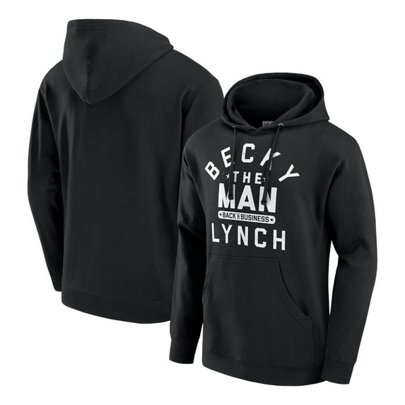 Men's Black Becky Lynch Back In Business Pullover Hoodie