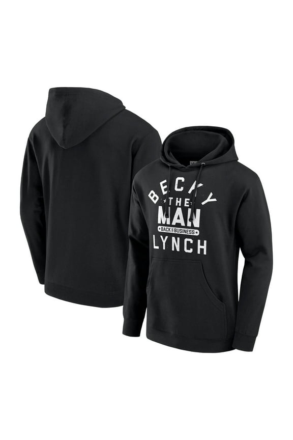 Youth Black Becky Lynch Back In Business Pullover Hoodie