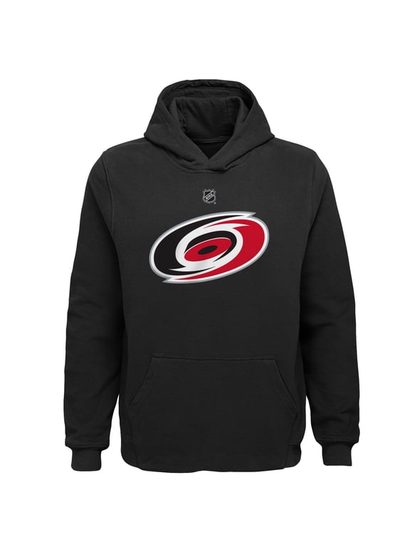 Youth Outerstuff-Black Carolina Hurricanes Primary Logo Pullover Hoodie