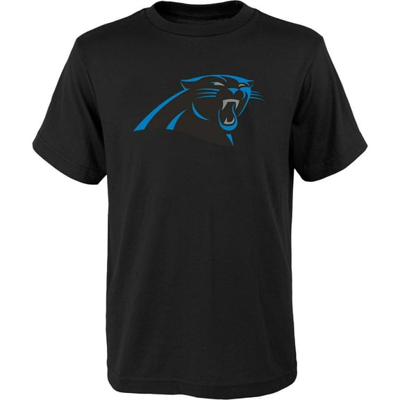 Youth Outerstuff Black Carolina Panthers Primary Logo T-Shirt