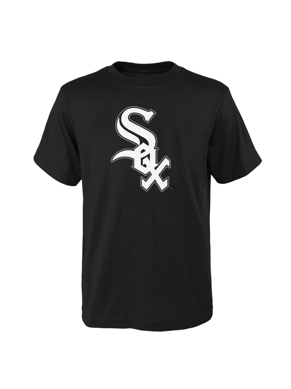 Youth Black Chicago White Sox Logo Primary Team T-Shirt