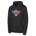 thumbnail image 1 of Youth Black Cody Rhodes Primary Logo Pullover Hoodie, 1 of 1