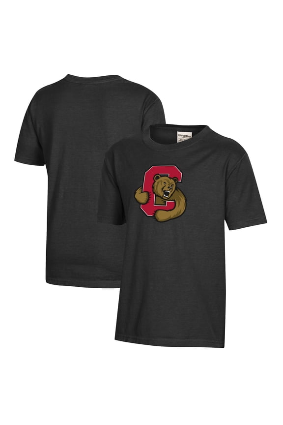 Youth Black Cornell Big Red Logo Comfort Wash T-Shirt
