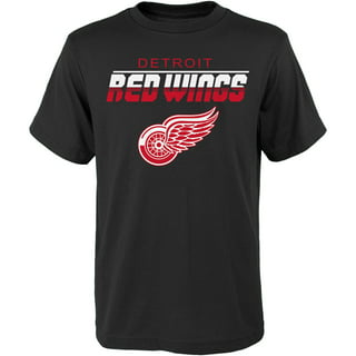 Detroit Red Wings Youth Cream Crew Jersey T-Shirt Tee - Large 14/16