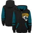 thumbnail image 1 of Youth Black Jacksonville Jaguars Colorblock Full-Zip Hoodie, 1 of 3