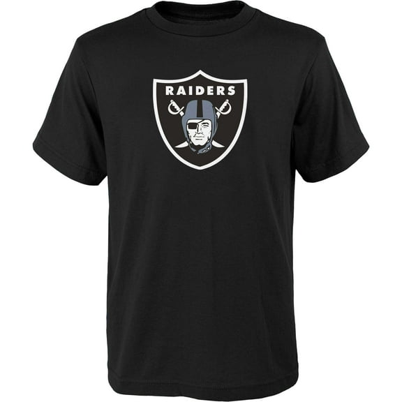 Youth Outerstuff Black Las Vegas Raiders Primary Logo T-Shirt