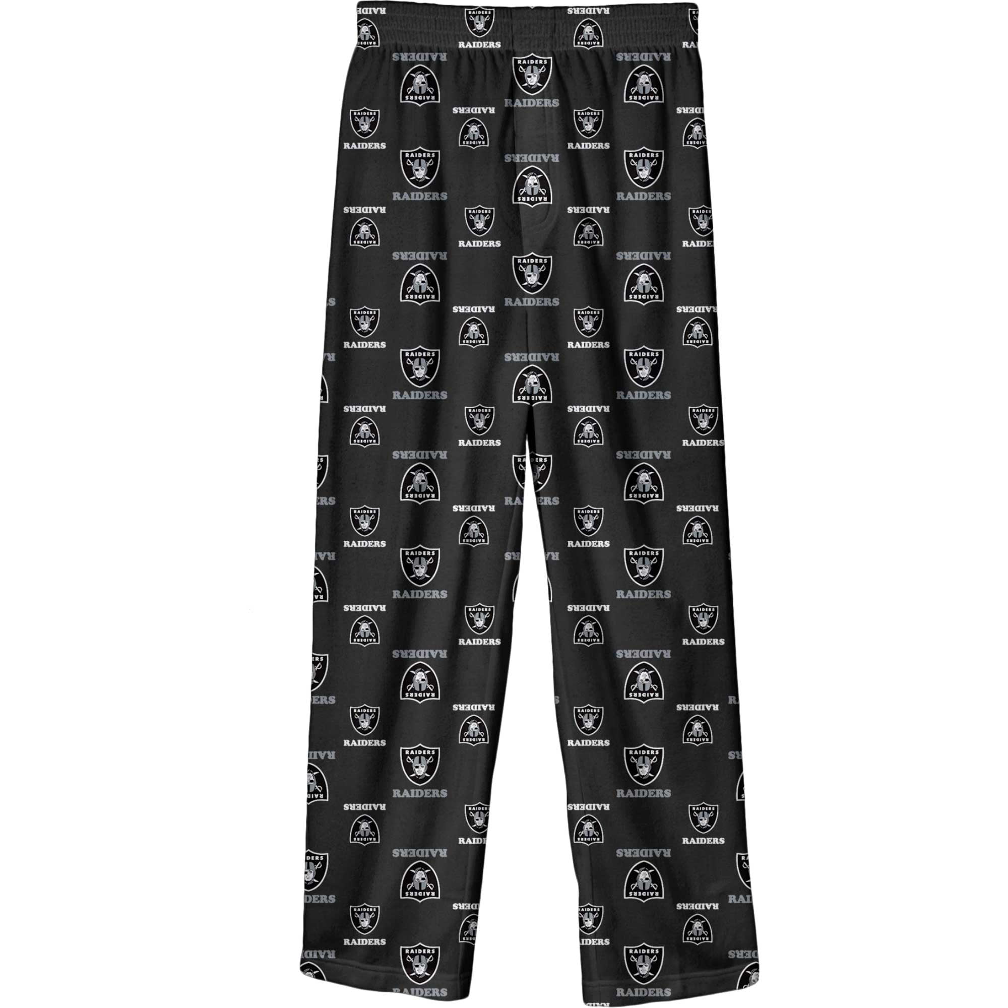 Outerstuff Youth Black Las Vegas Raiders Team-Colored Sleep PJs