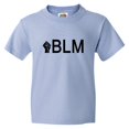 thumbnail image 1 of Youth Black Lives Matter Pride Proud Fist HQ Tee Shirt LtBl L, 1 of 1
