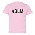 thumbnail image 1 of Youth Black Lives Matter Pride Proud Fist HQ Tee Shirt Pink S, 1 of 1