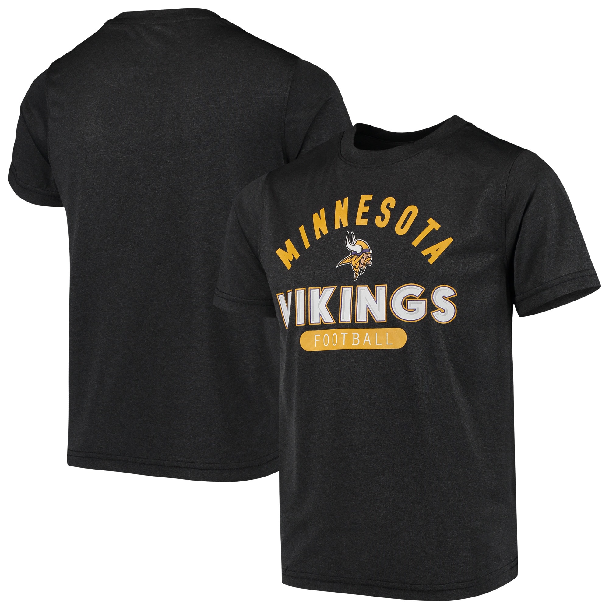 Youth Black Minnesota Vikings Twist T-Shirt