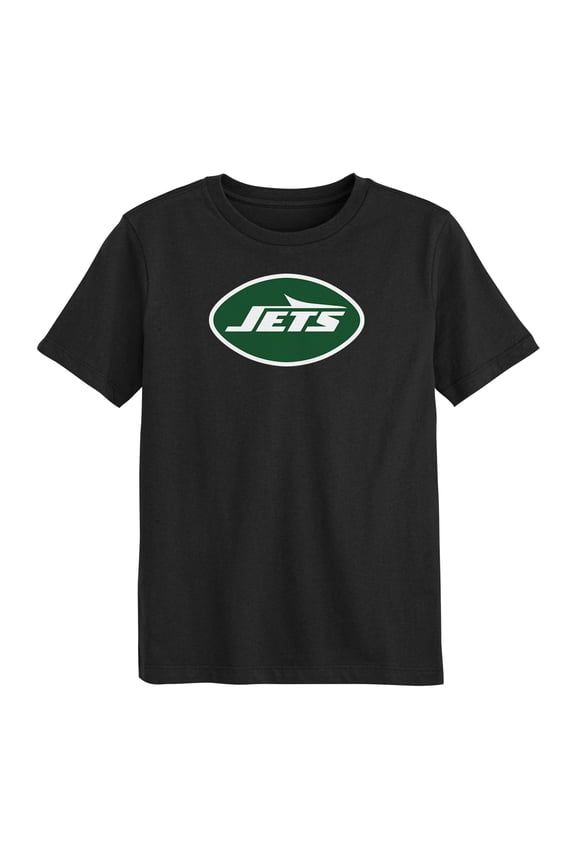 Youth  Black New York Jets Primary Logo T-Shirt