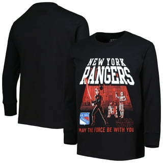 Texas Rangers Youth Blue Star Wars Darth Vader Baseball Card Short Sleeve Tee