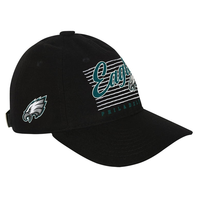 Youth Black Philadelphia Eagles Retro Wooly Adjustable Hat - Main Image