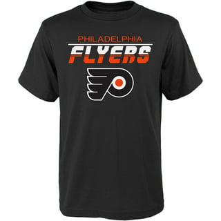Starter /black Philadelphia Flyers Cross Check Jersey V-neck Long