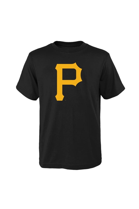 Youth Black Pittsburgh Pirates Logo Primary Team T-Shirt
