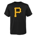 thumbnail image 1 of Youth Black Pittsburgh Pirates Logo Primary Team T-Shirt, 1 of 1