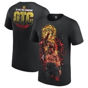 Youth Black Roman Reigns Aura Cartoon T-Shirt