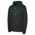 thumbnail image 1 of Youth Black San Jose Sharks Authentic Pro Wordmark Fleece Pullover Hoodie, 1 of 1