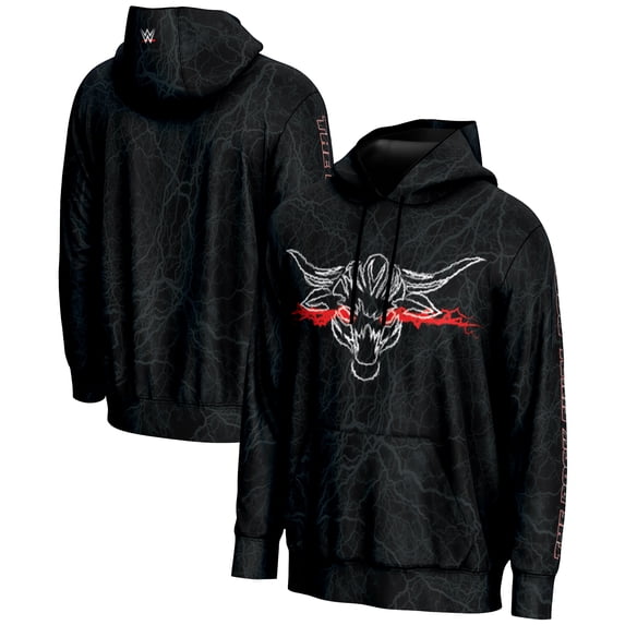 Youth Black The Rock The Final Boss Logo Pullover Hoodie