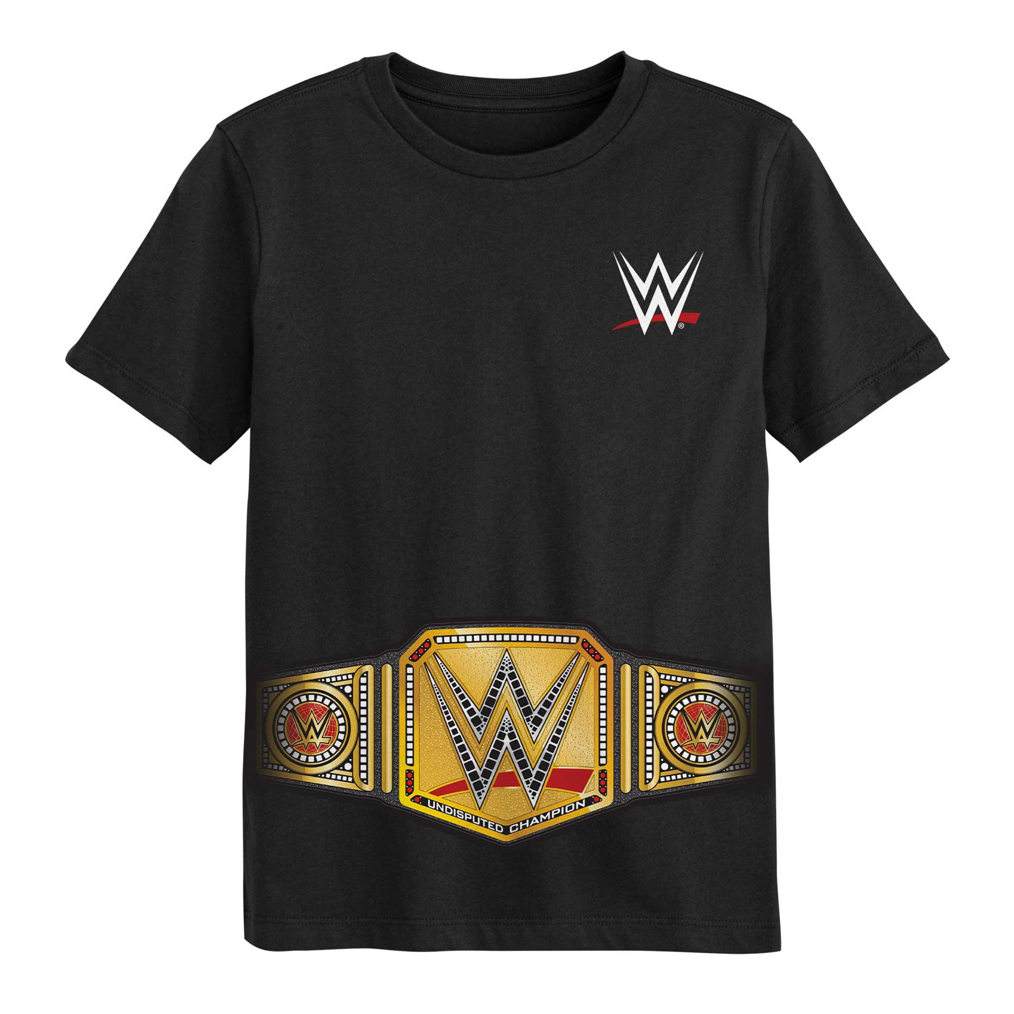 Youth Black Undisputed WWE Championship Title Belt T-Shirt - Walmart.com