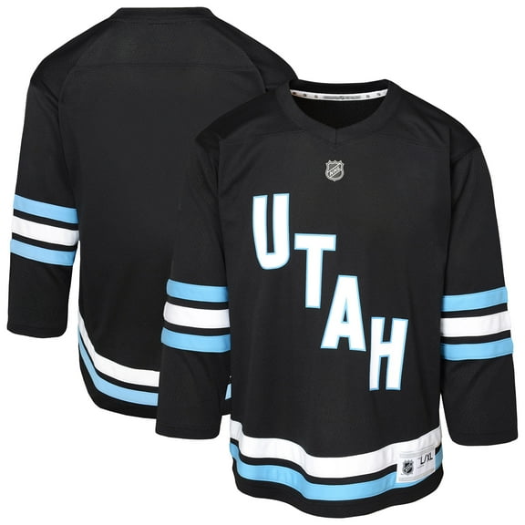 Youth  Black Utah Mammoth Replica Jersey