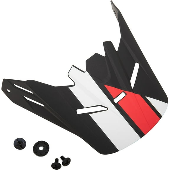 Youth Black/White/Red Rise Evac Visor Kit