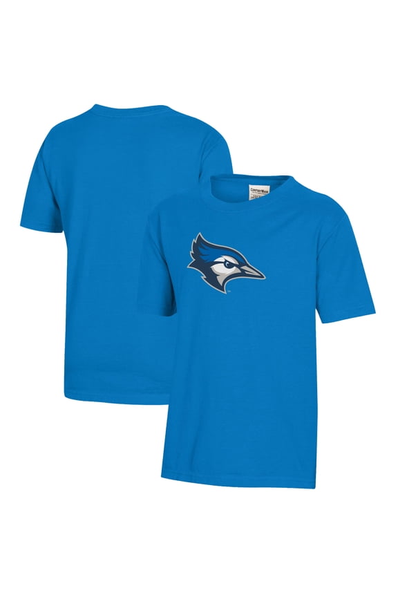 Youth Blue Creighton Bluejays Logo Comfort Wash T-Shirt