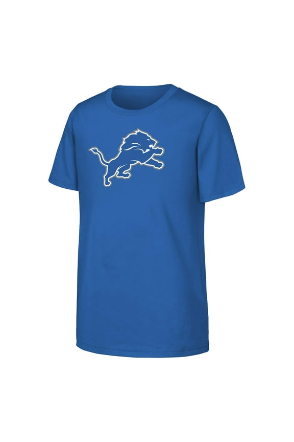 Youth Outerstuff Blue Detroit Lions Primary Logo T-Shirt