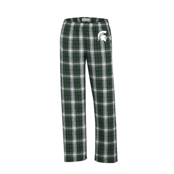 Youth Boxercraft Green Michigan State Spartans Plaid Flannel Pants
