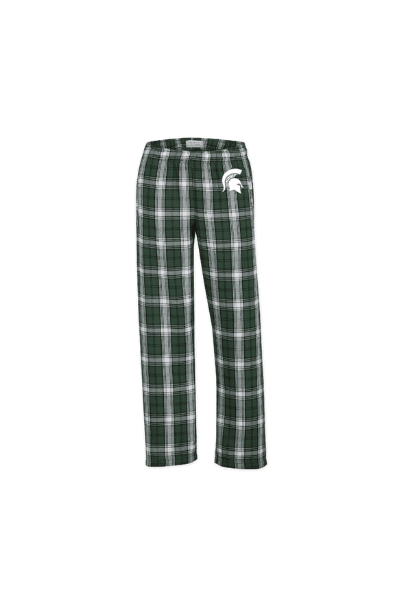 Youth Boxercraft Green Michigan State Spartans Plaid Flannel Pants