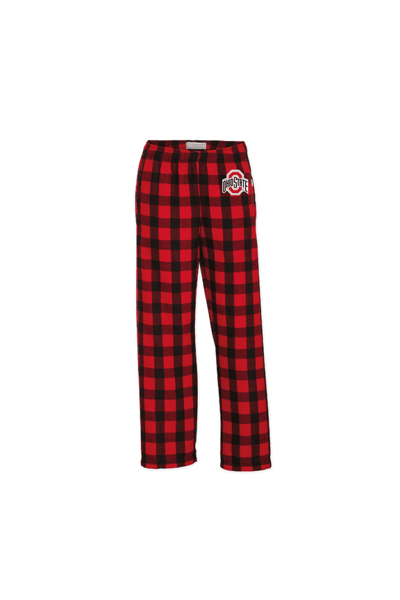 Youth Boxercraft Scarlet Ohio State Buckeyes Plaid Flannel Pants