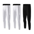 thumbnail image 1 of Youth Boys Compression Leggings Base Layer Pants Sports Athletic Workout Running Tights, 1 of 9