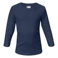 thumbnail image 1 of Youth Boys Cotton Long Sleeve Crew Neck Tee Shirts, Navy, Youth Medium, 1 of 8