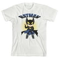 thumbnail image 1 of Youth Boys DC Comic Book Batman Cartoon Character White Graphic Tee-M, 1 of 2