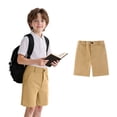 thumbnail image 1 of Youth Boys Golf and Kids Dress School Uniform Shorts, Active Flat Front Stretch Chino 2T-14Y, 1 of 6