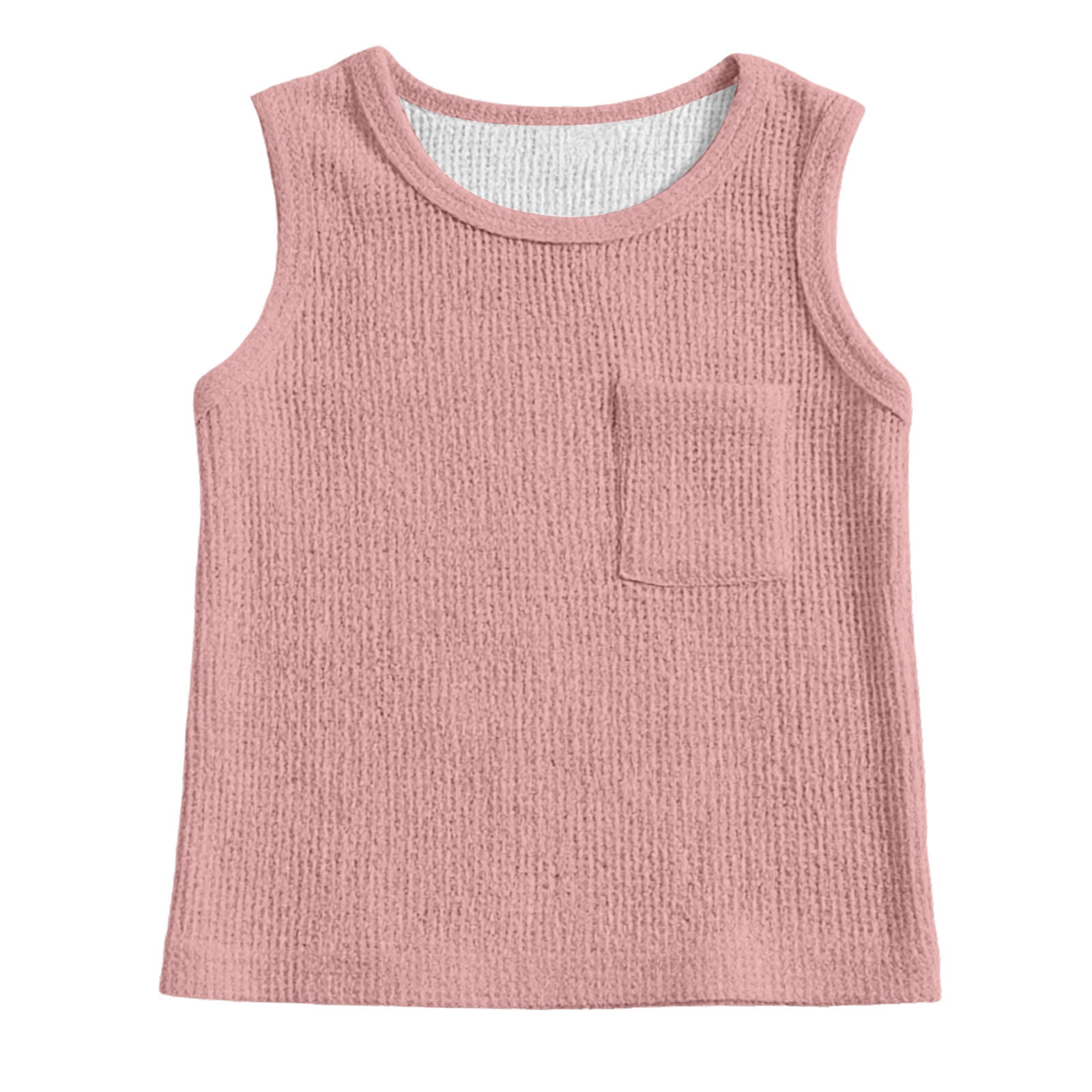 Youth Boys Playful Sleeveless Tank Top, Plain Finish Detail, Breathable ...