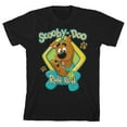 thumbnail image 1 of Youth Boys Scooby Doo Baby Ruh-Roh Black Short Sleeve Graphic Tee Shirt- XS, 1 of 2