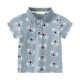 thumbnail image 1 of Youth Boys Shirts Boy Short Sleeve Classic Polo Shirts for Kids, 1 of 7