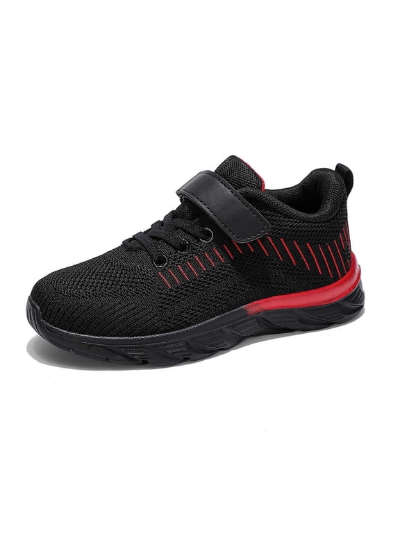 Youth Boys Sneakers, Casual Shoes Lightweight Breathable, Comfortable Walking Shoes for Daily Wear, Non Durable Design, Age 7-15
