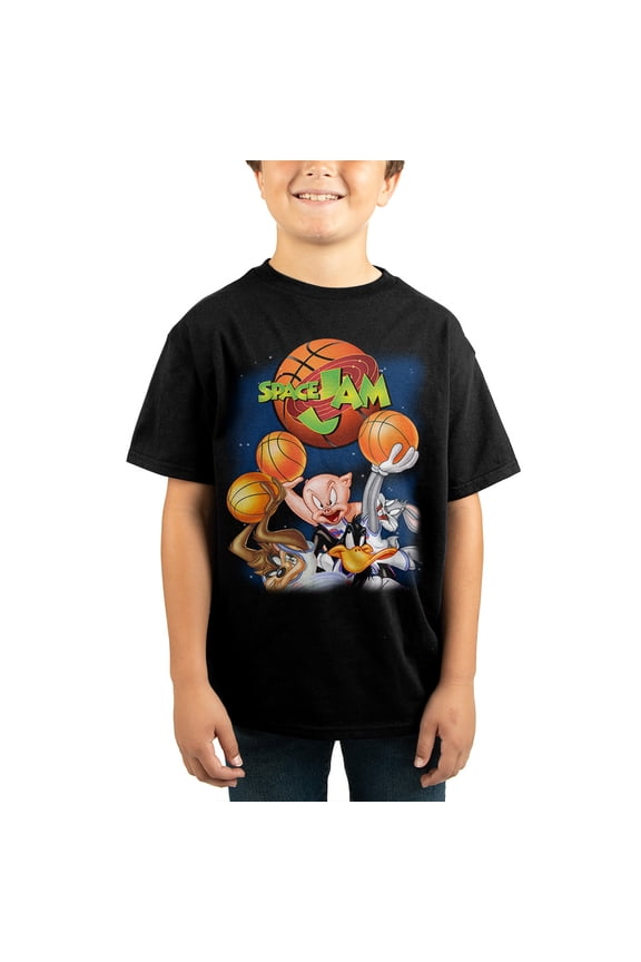 Youth Boys' Space Jam Short-Sleeve T-Shirt-Large