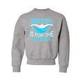 thumbnail image 1 of Youth Breathing Is For The Weak Funny Swimmer Crewneck Sweatshirt, 1 of 1