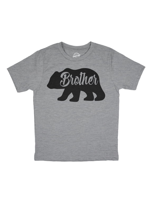 Youth Brother Bear T shirt Cute Funny Family Sibling Tee Cool for Kids