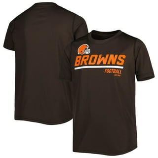 MITCHELL & NESS Cleveland Browns Youth Paint Brush White T-Shirt