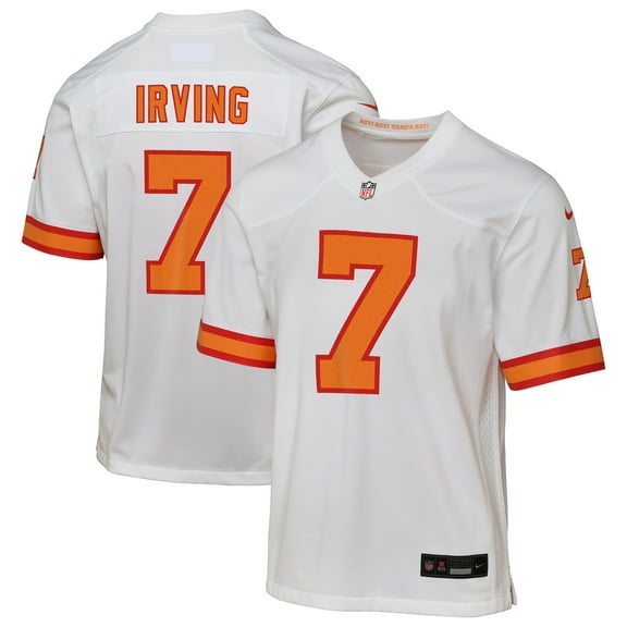 Youth Bucky Irving White '76 Tampa Bay Buccaneers  Game Jersey
