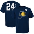 thumbnail image 1 of Youth Buddy Hield Navy Indiana Pacers Player T-Shirt, 1 of 3